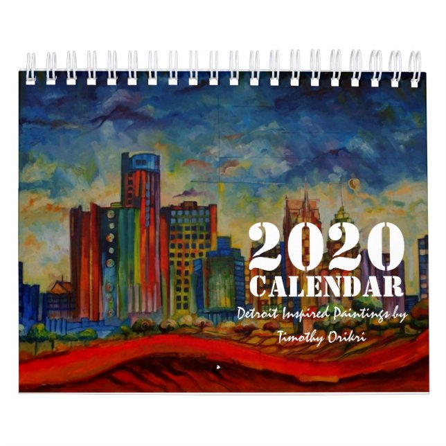 Calendrier 2020 (Peintures inspirées par Détroit) (Protection)