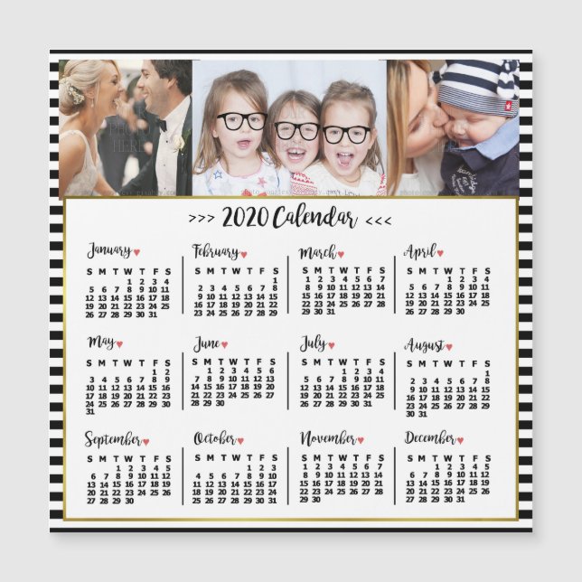 Calendrier 2020 (Voir la description pour la nouve (Devant)