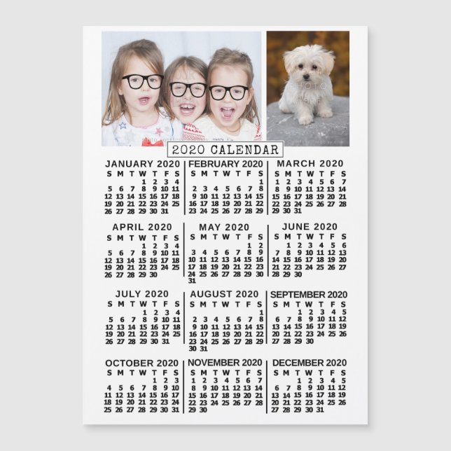 Calendrier 2020 (Voir la description pour la nouve (Devant)