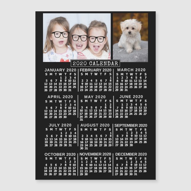 Calendrier 2020 (Voir la description pour la nouve (Devant)