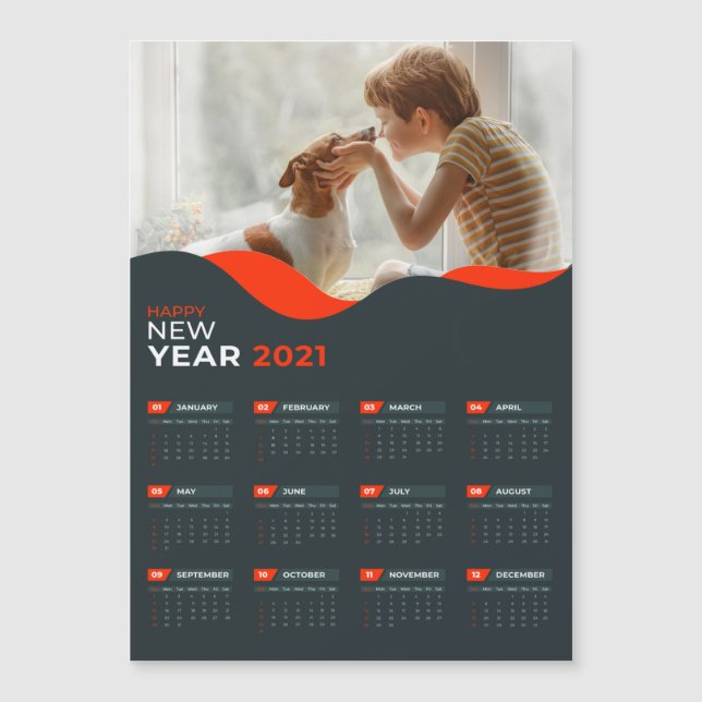 Calendrier 2021 avec photo (Devant)