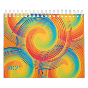 Calendrier 2021 Couleurs colorées