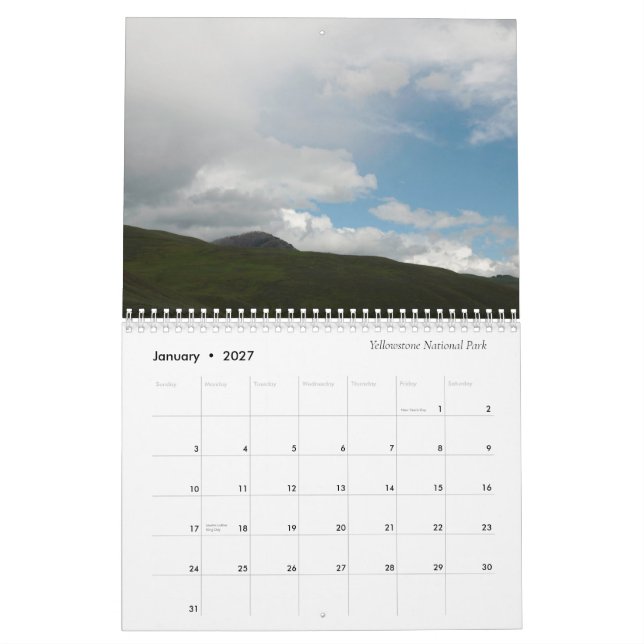 Calendrier 2021 de Yellowstone et au-delà (Jan 2027)