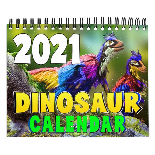 Calendrier 2021 DINOSAUR WORLD CALENDAR : Impression du calen (Protection)
