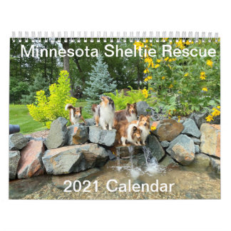Calendrier 2021 du Minnesota Sheltie Secourt