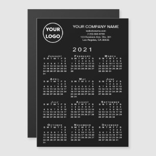 Calendrier 2021 - Logo d'entreprise Texte Carte ma