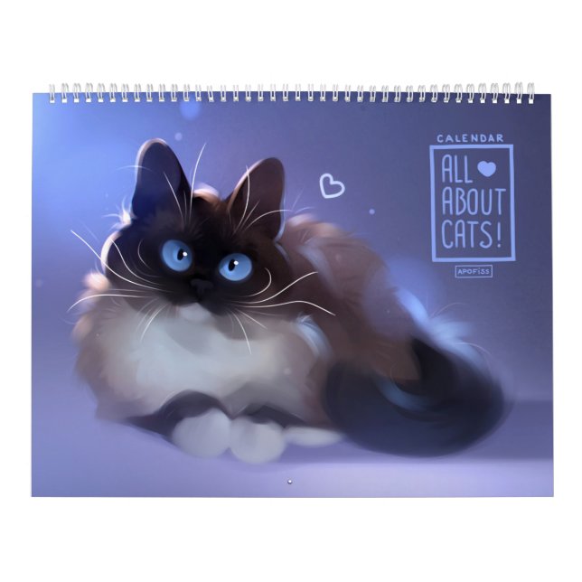 Calendrier 2021 Tout sur les chats ! (Protection)