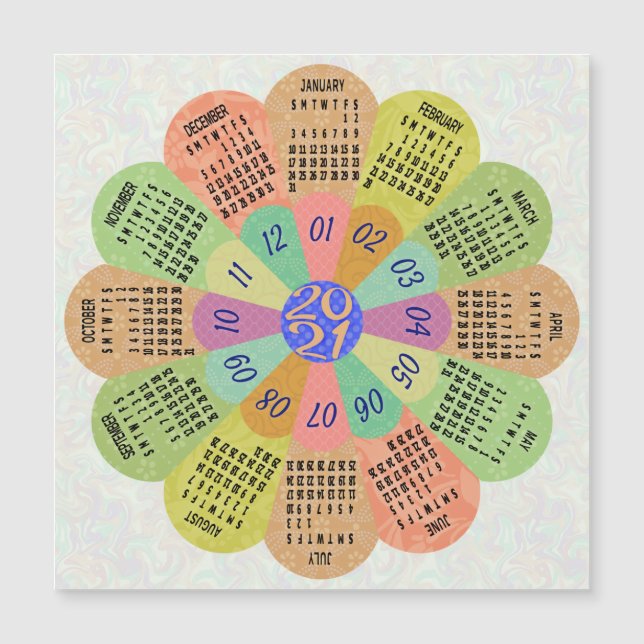 Calendrier 2021 (Voir la description pour la nouve (Devant)