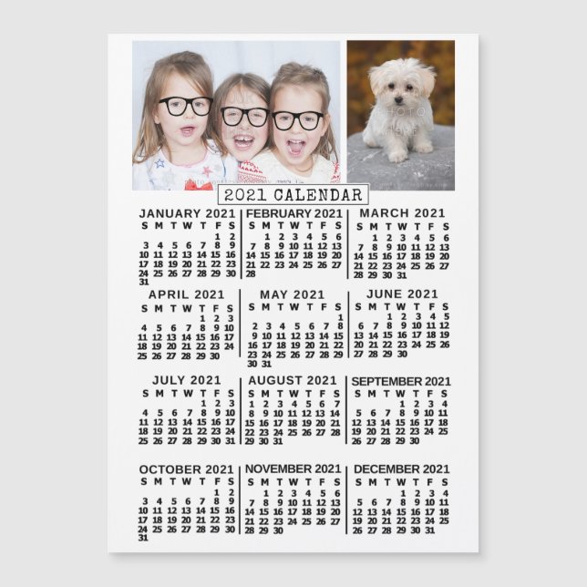 Calendrier 2021 (Voir la description pour la nouve (Devant)