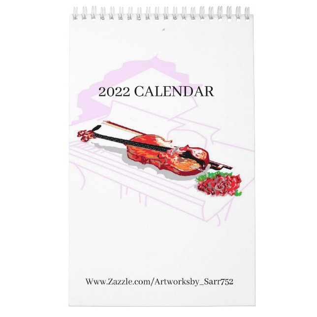 Calendrier 2022 ARTWORKSBYSARR / ZAZZLE (Protection)