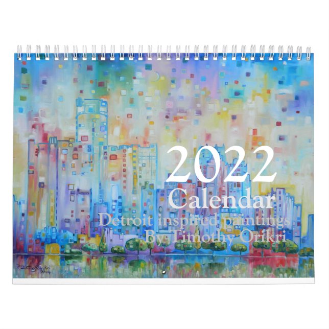 Calendrier 2022 Detroit inspired Calendar (Protection)
