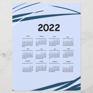 Calendrier 2022. Planification d'entreprise, conce