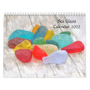 Calendrier 2022 sur le verre de mer