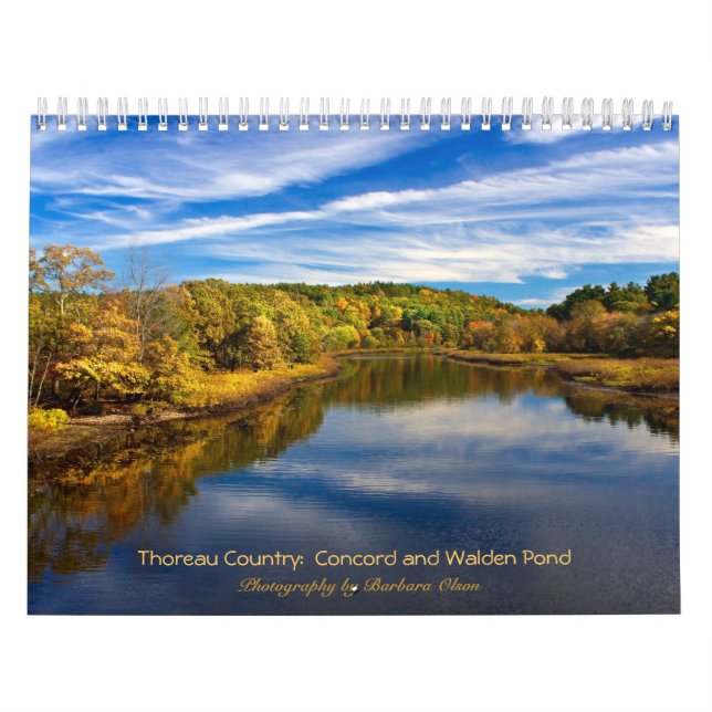 Calendrier 2022 Thoreau Pays : Walden Pond-Concord (Protection)