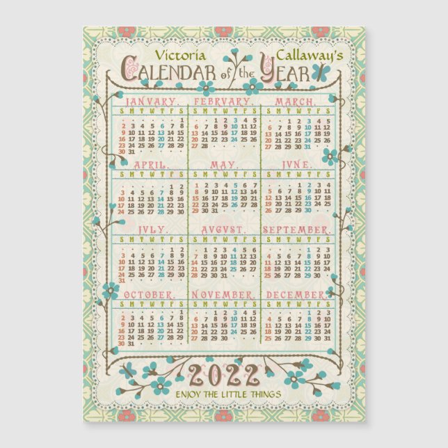 Calendrier 2022 (Voir la description pour la nouve (Devant)