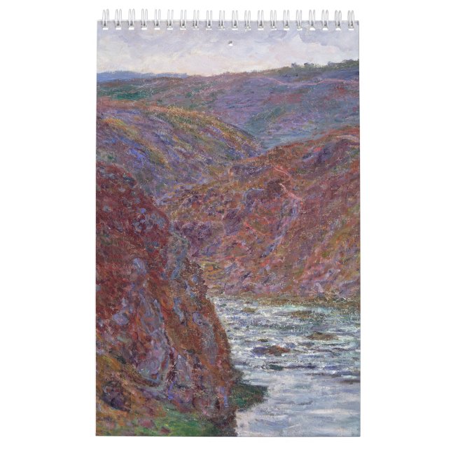 Calendrier 2023, 12 mois Claude Monet Impressionni (Dos)