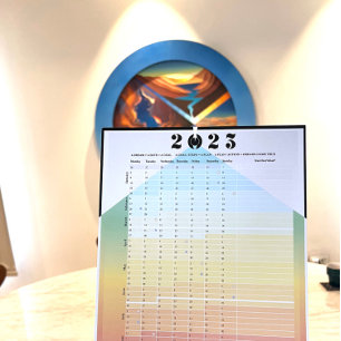 Calendrier 2023 - Affiche de planification lunaire