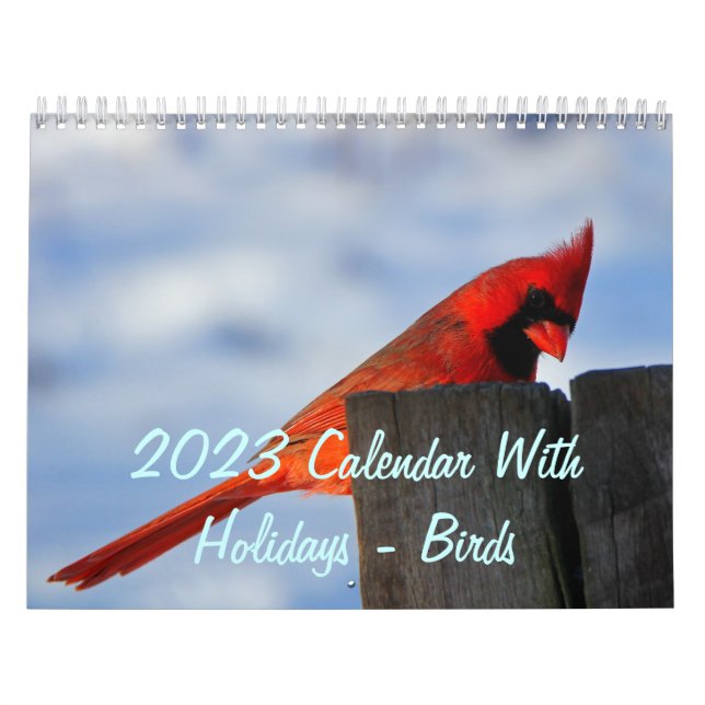 Calendrier 2023 Avec Vacances - Oiseaux (Protection)