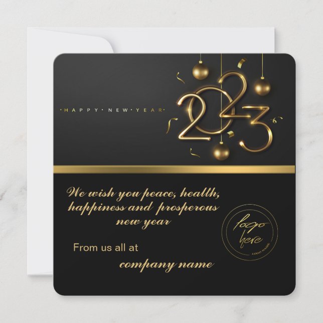 Calendrier 2023 Black Gold Salutation avec logo (Devant)
