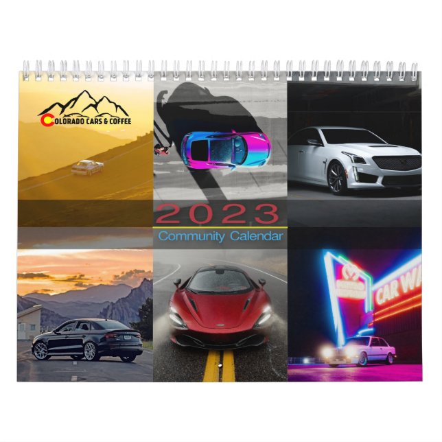 Calendrier 2023 Colorado Cars & Coffee (Protection)