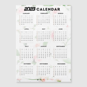 calendrier 2023 floral