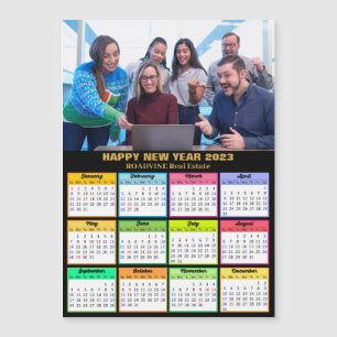 Calendrier 2023 Photo d'entreprise Gold Carte magn