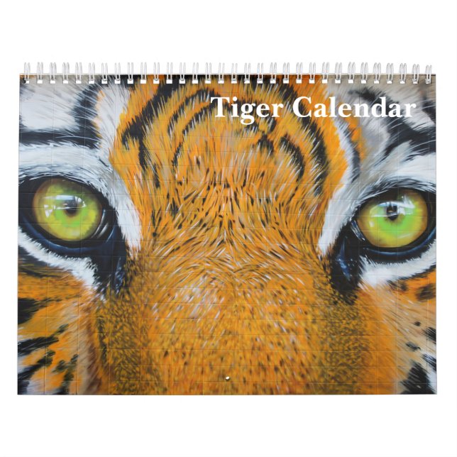 Calendrier 2023 Tiger Photographie Animal sauvage (Protection)