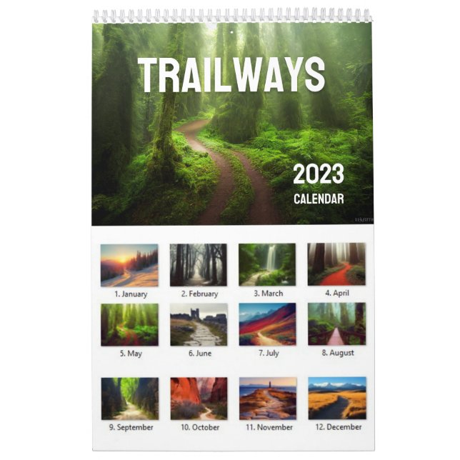 Calendrier 2023 Trailways, Calendrier des murs de  (Protection)