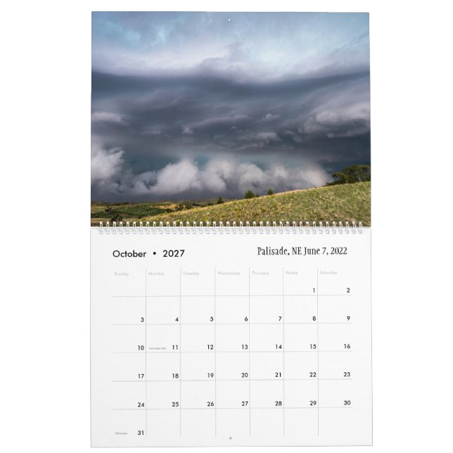 Calendrier 2023 Weather Calendar by Marcus Hustedde (Oct 2027)