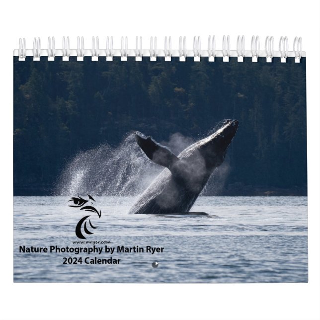 Calendrier 2024 avec baleines à bosse (Protection)