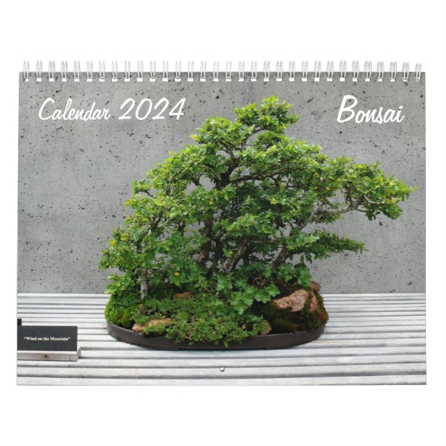 Calendrier 2024 avec Bonsai (Protection)