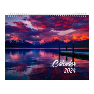 Calendrier 2024 Beau paysage Voyage de photographie