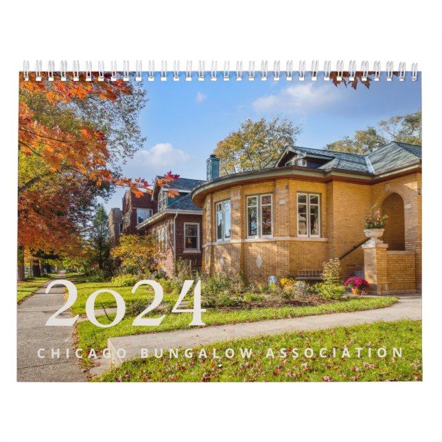 Calendrier 2024 Chicago Bungalow Association (Protection)
