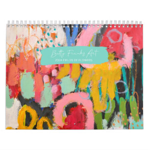 Calendrier 2024 des champs de fleurs par Betty Fra