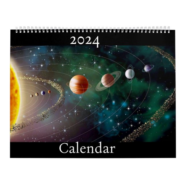 Calendrier 2024 du système solaire (Protection)