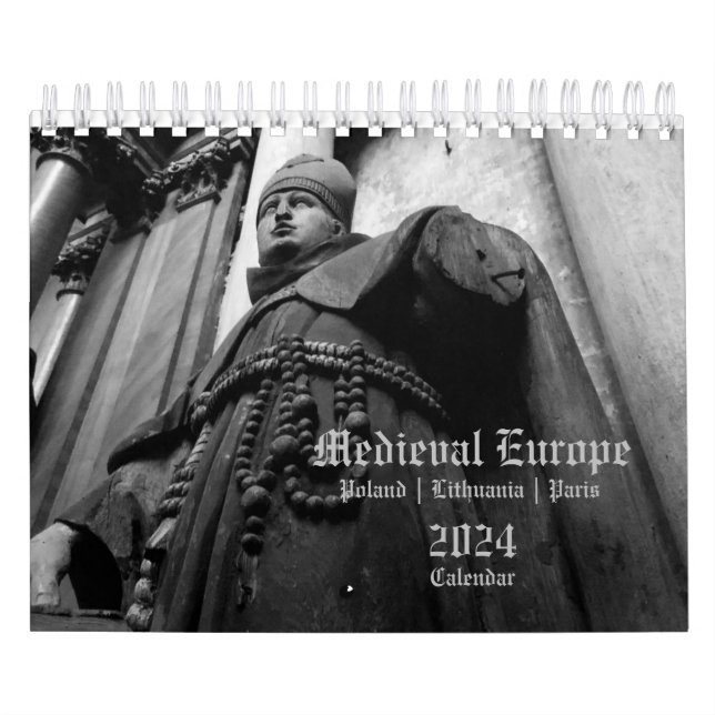 Calendrier 2024 Europe médiévale Religieux PETITE  (Protection)