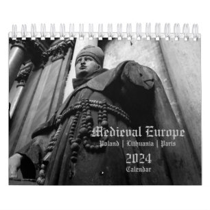 Calendrier 2024 Europe médiévale Religieux PETITE