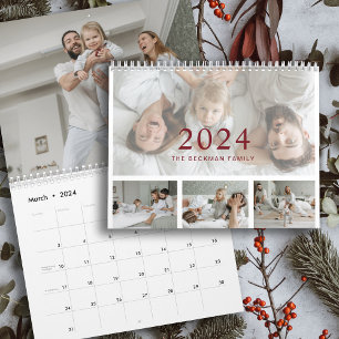 Calendrier 2024 Photo moderne Créez votre propre famille