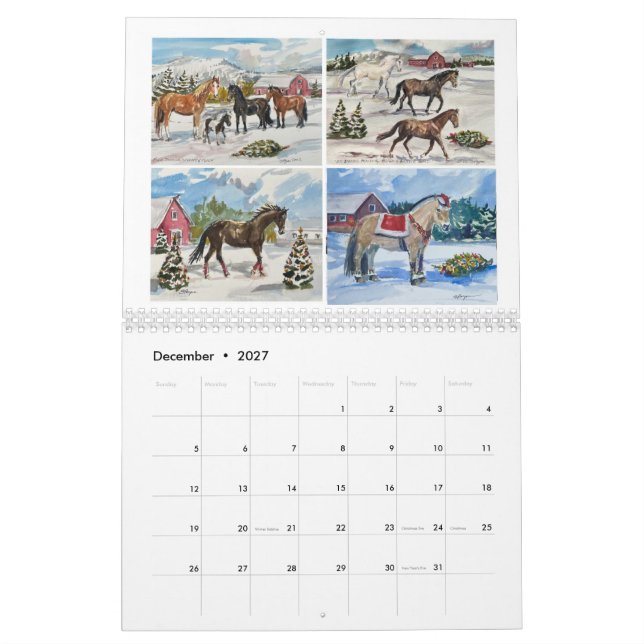 Calendrier 2024 - Susan Payne Equine Art (Dec 2027)