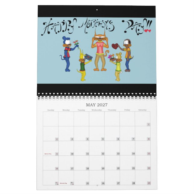 Calendrier 2025 (Mai 2027)