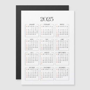 Calendrier 2025