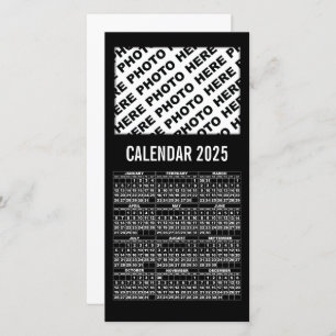 Calendrier 2025 Ajouter 1 Carte photo horizontal n