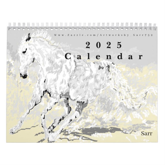 Calendrier 2025 Animaux par Sarr (Protection)