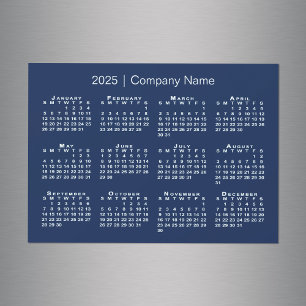 Calendrier 2025 avec nom de l'entreprise Marine Bl