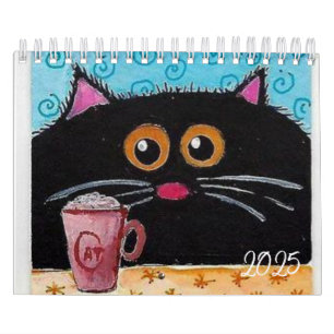 Calendrier 2025 Chat Chaton Fantaisie
