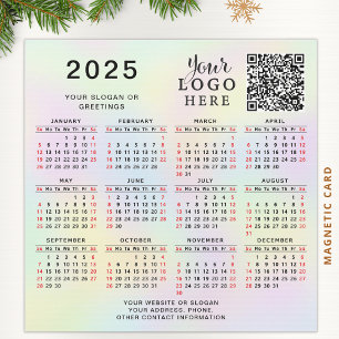 Calendrier 2025 Code QR personnalisé Logo de l'ent