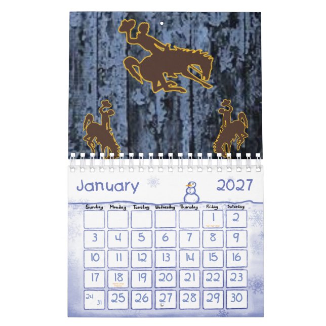 Calendrier 2025 Cowboy Country Men (Jan 2027)