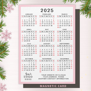 Calendrier 2025 Custom Company Logo Business Magne