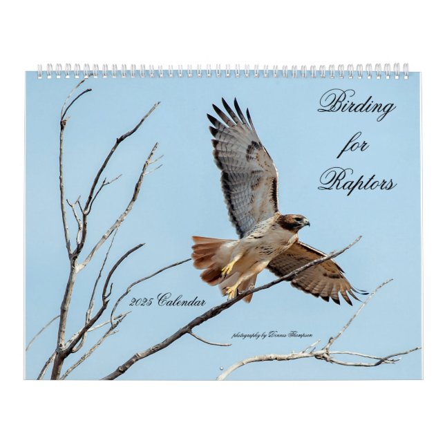 Calendrier 2025 des oiseaux pour les rapaces (Protection)