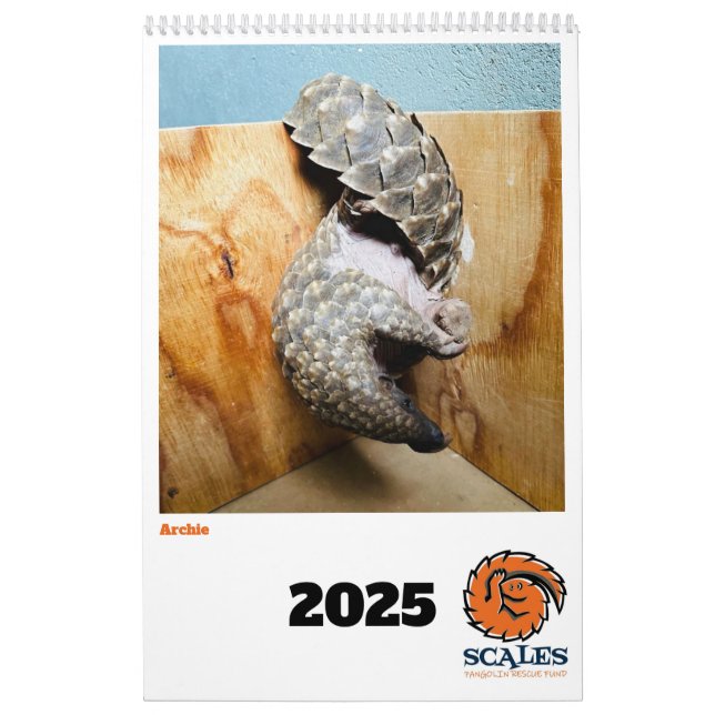 Calendrier 2025 du Fonds de Secourt Pangolin (Protection)